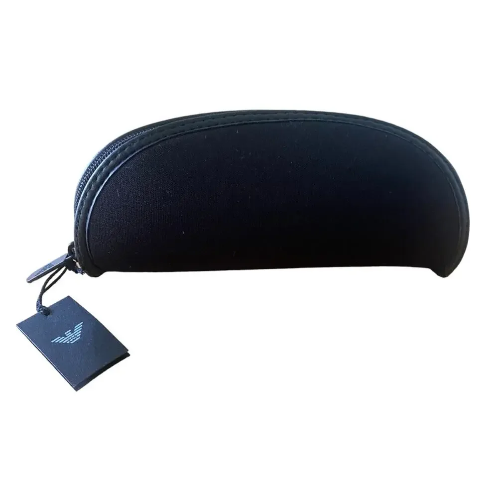 NWT Emporium Armani Black Soft Sunglasses Case Unisex Luxury